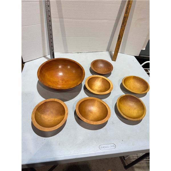 vintage Baribocraft wooden salad bowls