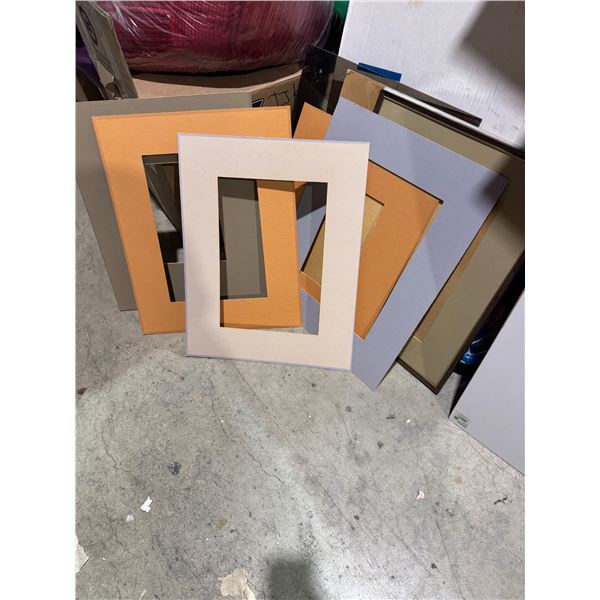 Assorted picture frame mats