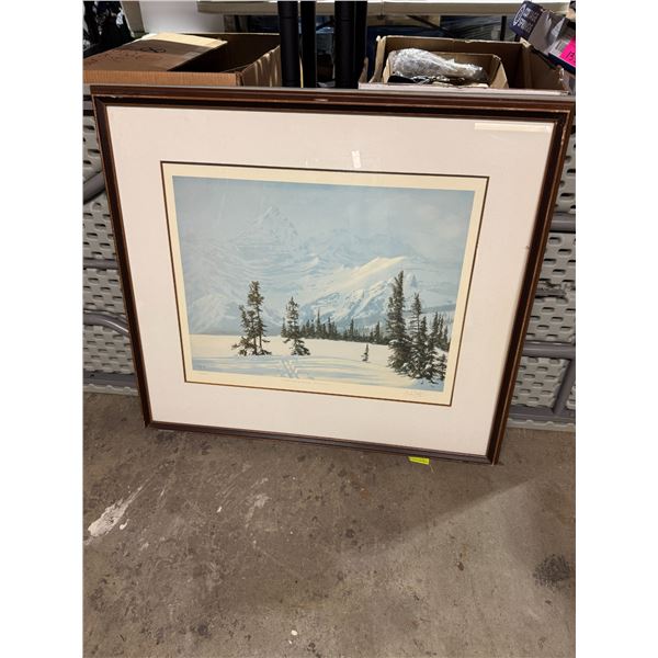 Numbered mount Black prints Kanaskis