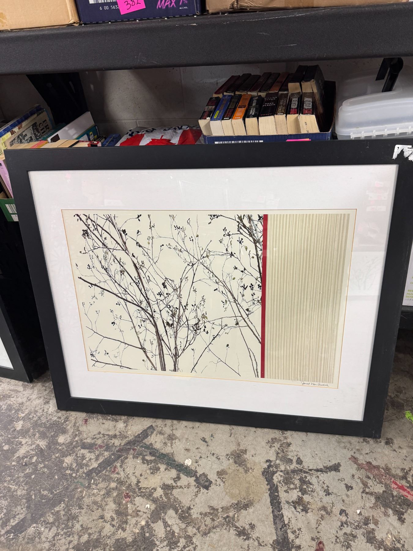 Artwork signed measures 37 1/2