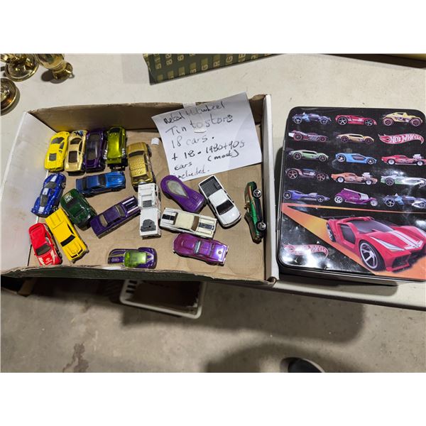 Metal hot wheel in and cars from 1980s and 90s