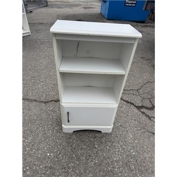 Shelf measures 18 and three-quarter inches by nine and three-quarter inches by 36