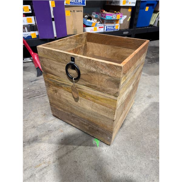 Handcrafted in India fox measures 17" x 17" x 18 and three-quarter inches tall