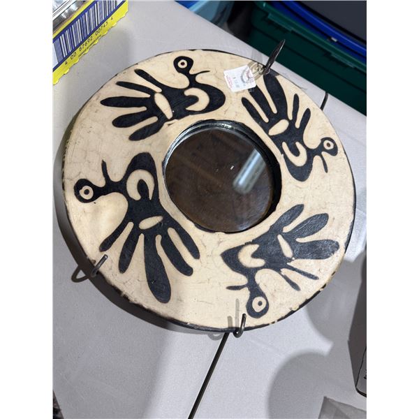 Mirror from 10,000 villages 14 inches red