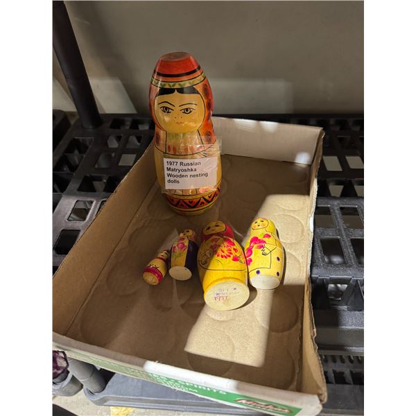 1977 Russia wooden nesting dolls