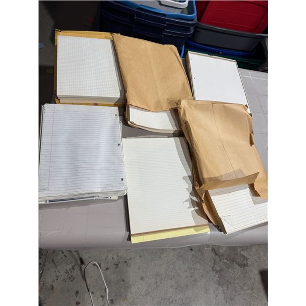 Graph paper and lined paper