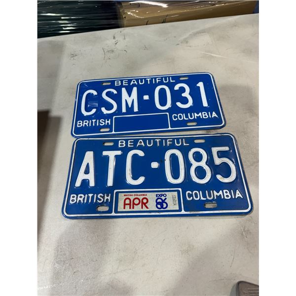 BC license plates