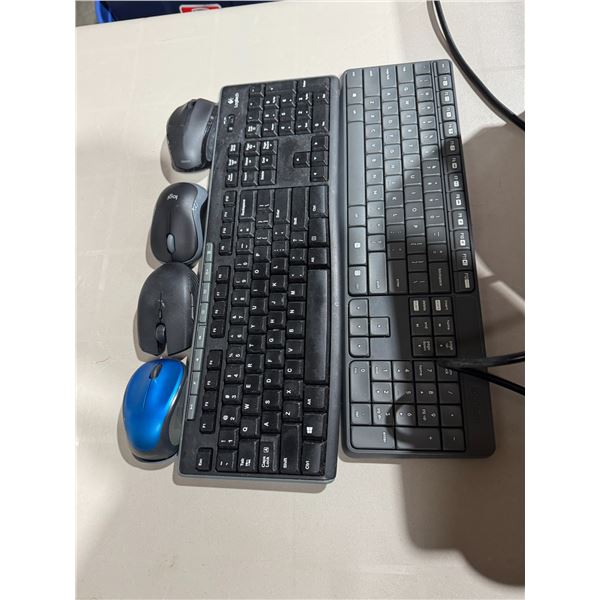 Keyboards and mice