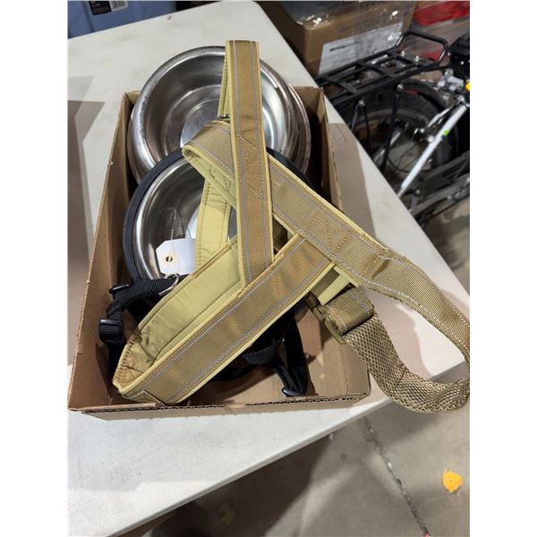 Pet dishes and harness size large
