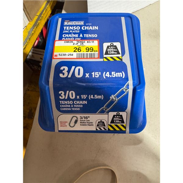 3/0 x 15' tenso chain