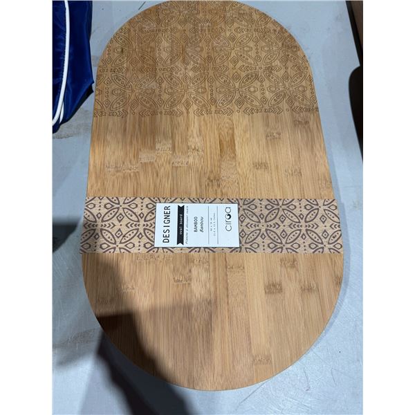 Bamboo cutting board or charcuterie board 23.6" x 13.4"