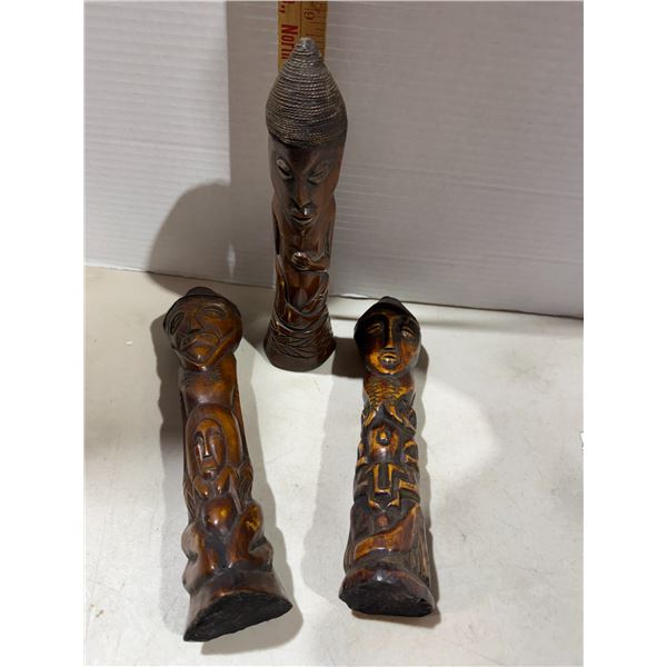 Carved totem, pole items