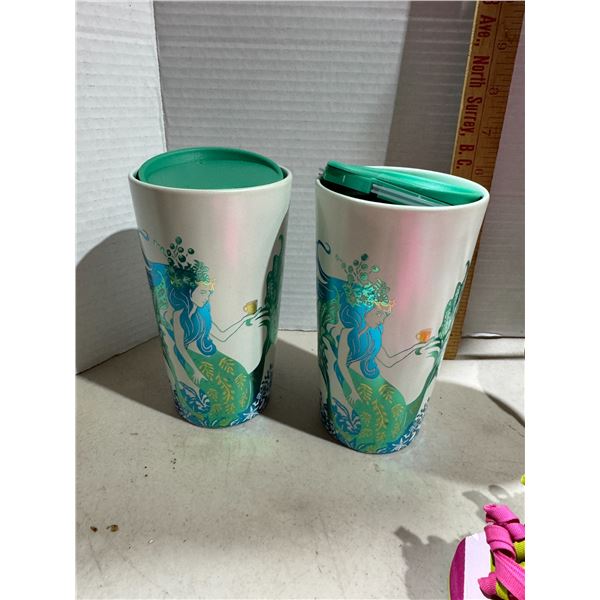 2 Starbucks mugs