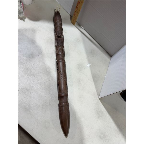 antique wooden Toba Batak magic staff