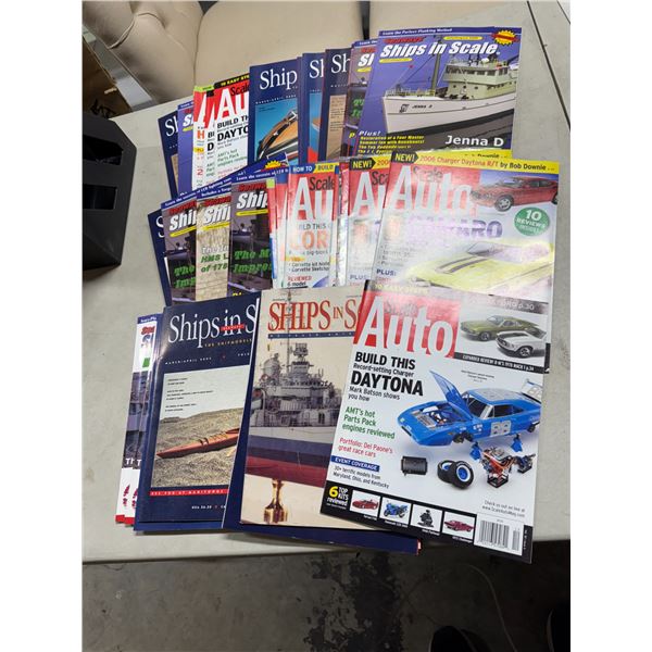 Ships and scale and auto magazines