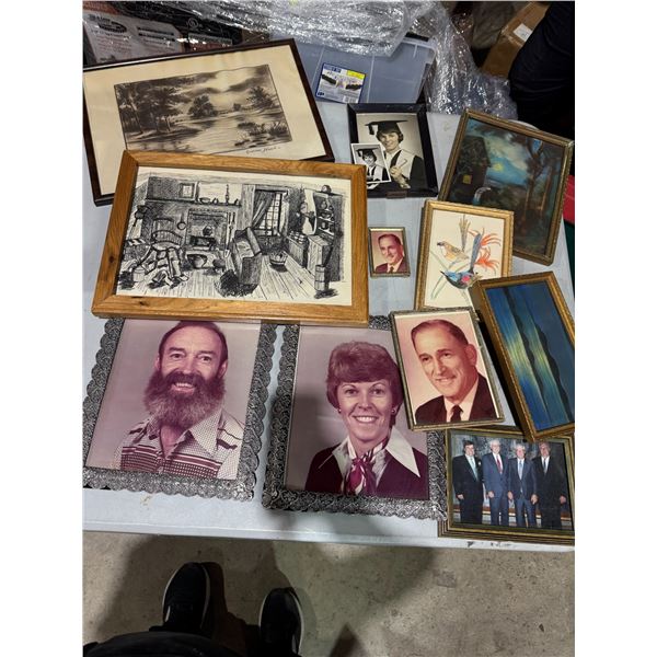 Vintage frames and some artwork