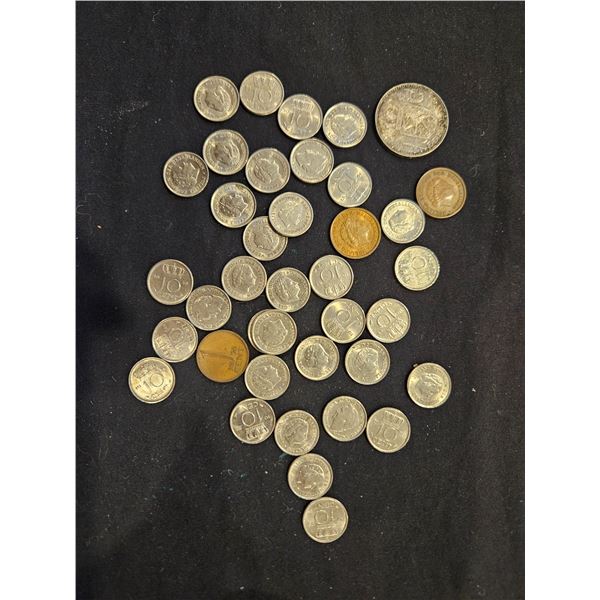Assorted coins