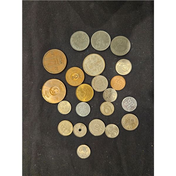 Assorted coins