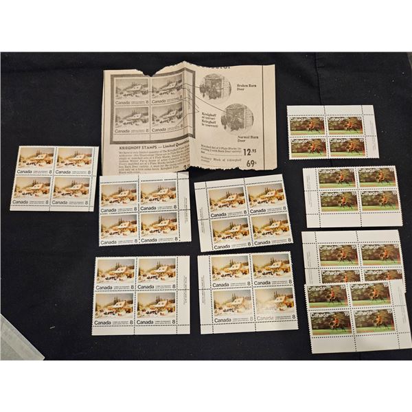 Lot of new canadian stamps