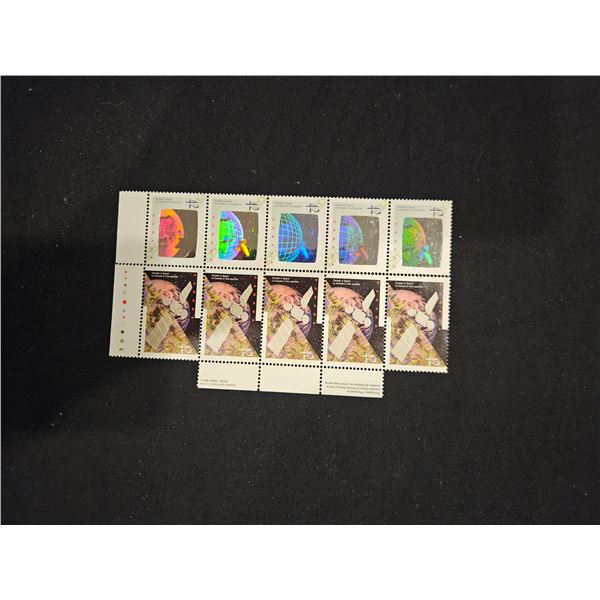 Canada in space sheet of stamps