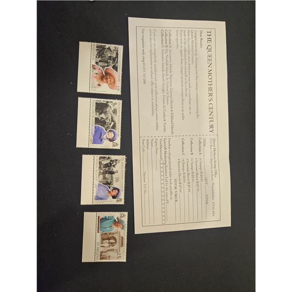 Queen mothers century stamps