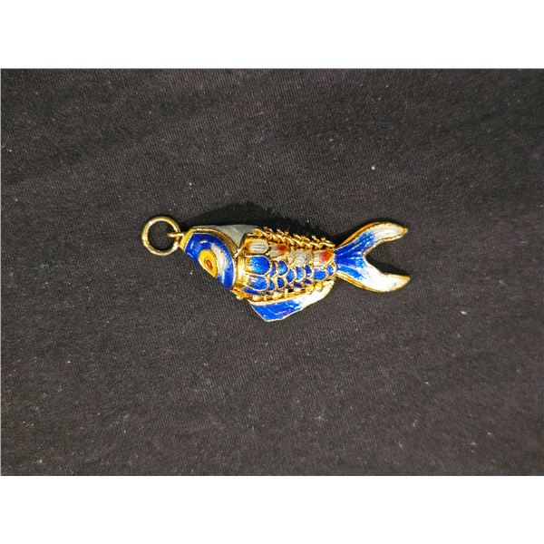 Articulation cloisanne Koi fish pendant