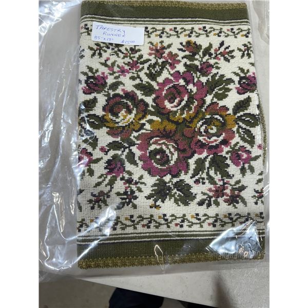 Tapestry table runner 35" x 13"