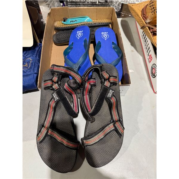 Assorted sandals size 10 ish