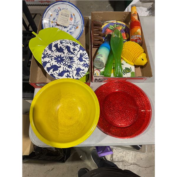 Assorted kitchen items and other