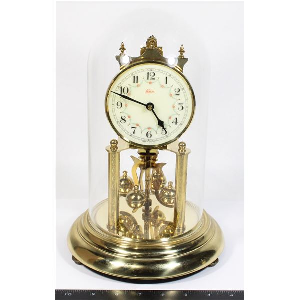 VINTAGE/ ANTIQUE KERN 400-DAY ANNIVERSARY CLOCK WITH DOME