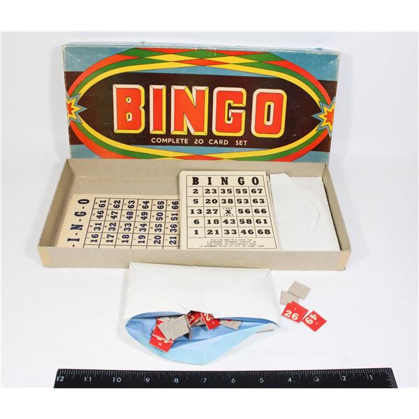 ANTIQUE BINGO SET