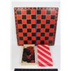 Image 1 : VINTAGE/ ANTIQUE CHECKERS GAME