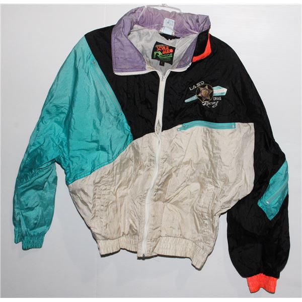 VINTAGE LASD DRAG RACING LIGHT JACKET WOMENS SIZE