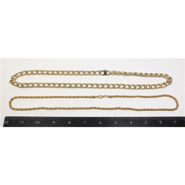 VINTAGE GOLD COLORED NECKLACES