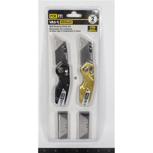 BALL BEARING KNIFE SET NEW 2 PC
