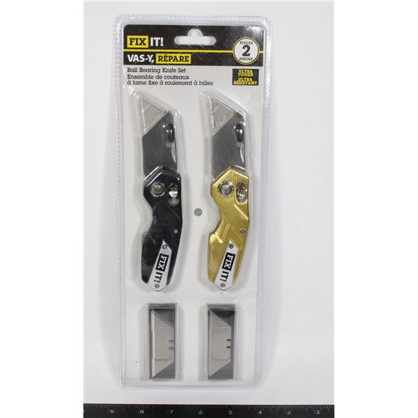 BALL BEARING KNIFE SET NEW 2 PC