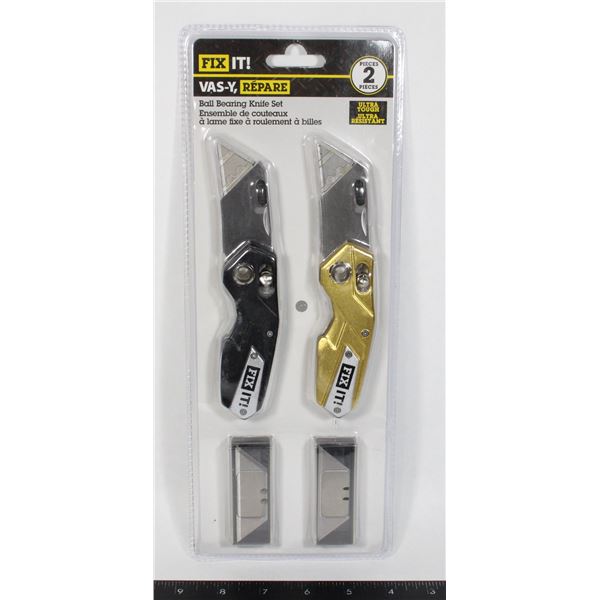 BALL BEARING KNIFE SET NEW 2 PC