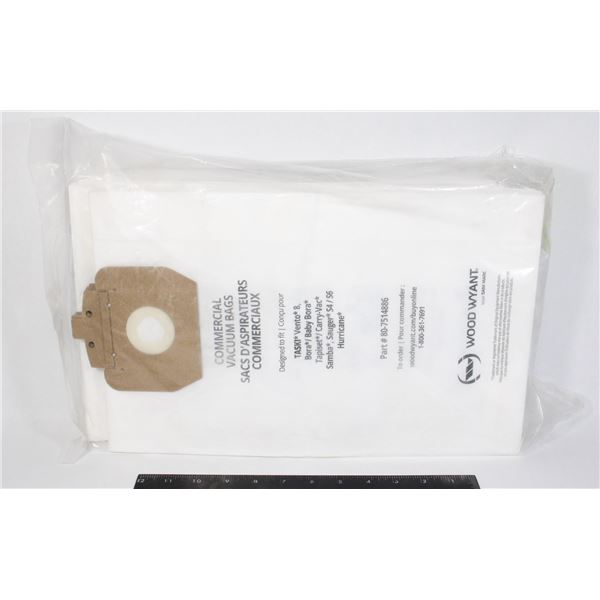 NEW PACK OF 10 COMMERCIAL VACUUM BAGS
