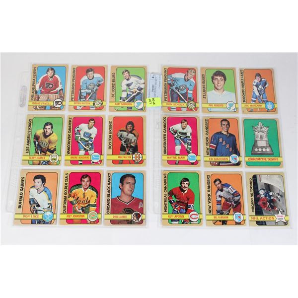 TWO PAGES VINTAGE HOCKEY CARDS #6