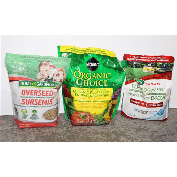 LOT OF GRASS SEEDS AND LAWN GROW