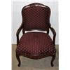 Image 1 : BURGUNDY UPHOLSTERY CHAIR