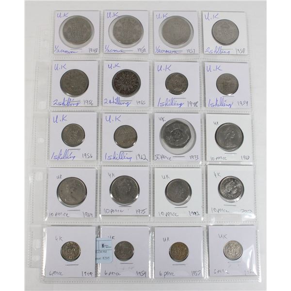 20 COINS ALL UNITED KINGDOM PAGE 1 OF 4 NO DUPLICA