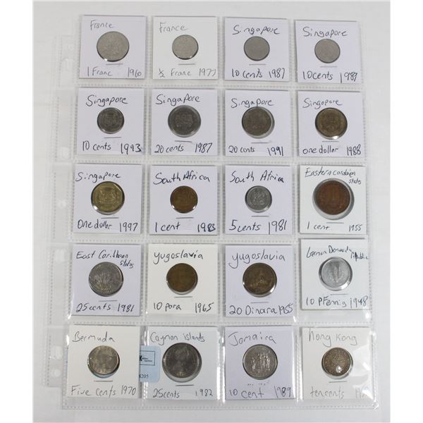 20 COINS 10 COUNTRIES