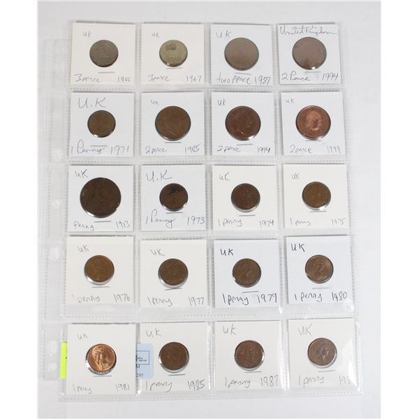 20 COINS ALL UNITED KINGDOM PAGE 3 OF 4 NO DUPLICA