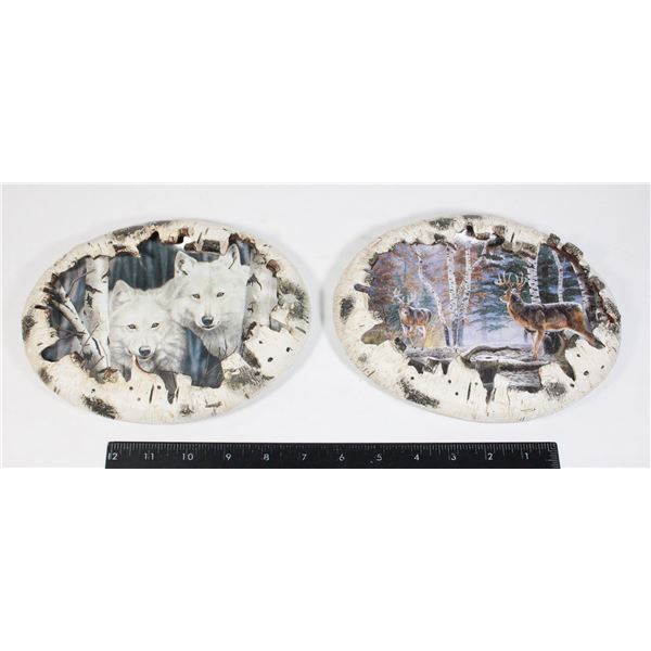 BOX OF 2 BRADFORD EXCHANGE ANTIQUE PLATES