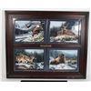 Image 1 : FRAMED 4PC BRADFORD EXCHANGE "NATURES HARMONEY"