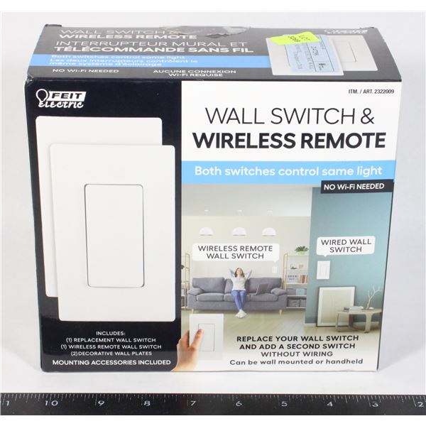 NEW BOXED FEIT ELECTRIC WALL SWITCH & REMOTE