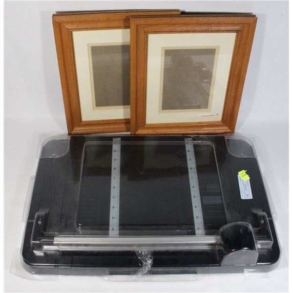 FISKARS PAPER CUTTER AND PHOTO FRAMES