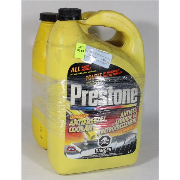 LOT OF 2 PRESTONE ANTIFREEZE COOLANT
