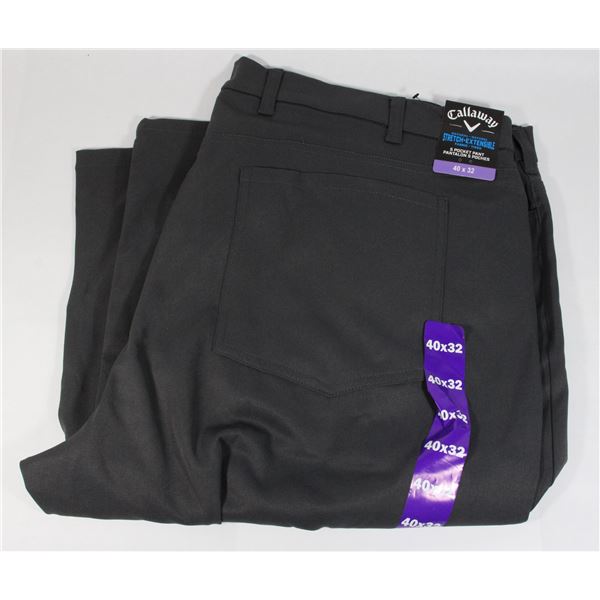 40X32 CALLAWAY DRESS PANTS NEW GREY